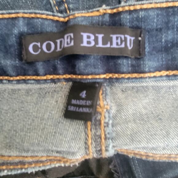 Code Bleu Soleil Curvy Bootcut Jeans Size 4 Cooper button and front studs - Picture 3 of 12